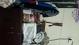 INDIAN WOMAN HIDES HER BIG TITS IN SECRET