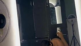 my curvy latina neighbor wanted to fuck in the bathroom mirror after seeing the video 💦