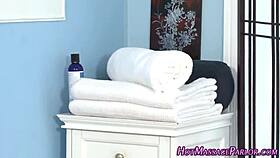 Masseuse Screams As She Gets Fingered Hard!