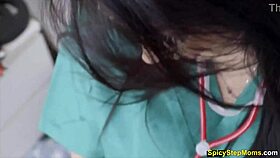 Milf Nurse Handles Patient Pressure