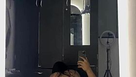 my curvy latina neighbor wanted to fuck in the bathroom mirror after seeing the video 💦