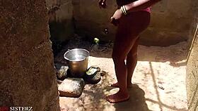 German Milf Bent Over Outdoor Gets Cumshot!