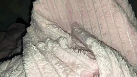 I watch stepdaughter give blowjob under blanket before fucking.