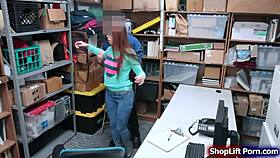 Busty Shoplifter Caught And Rammed By Officer