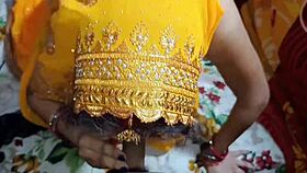 Indian Newly Married Wife Feels Passion In Bedroom Anal Creampie