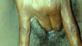 Oh, look at that hairy pussy! Let's play with it hard and make it squirt!