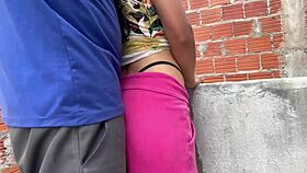 bricklayer hooks up with a young latina during work break 😏