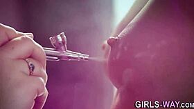 Pretty Lesbians Boldly Eating Wet Vaginas Intensely