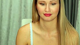 I am a cute blonde showing off my big tits, but I ment to say something else.