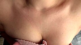 I Talk Dirty and Get My Tiny Tits Covered in Cum After Handjob