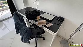 Johntronx young thai milf in bodysuit loves my creampie