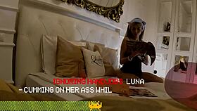 Jerking Off To Her Ass In Thong For Valentines