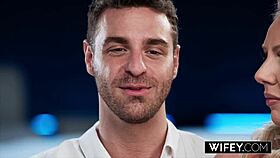 wifey cute blonde hotwife victoria rey gets doggystyle fucked while holding hubby's hand 😍