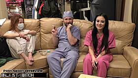 Blast Blaire Celeste's mouth with huge cum load in Tampa hospital! 😈