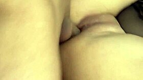 Latina milf in panties has quickie creampie with wet pussy 😏