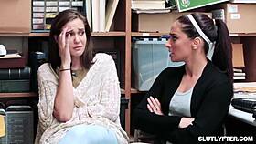 Suspected Thief Stripped And Pleasures Security Officer