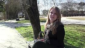 blonde jess in first porn casting interview