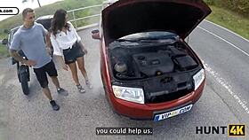 hunt4k bike ride turns into outdoor deepthroat and hardcore sex