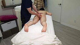 I fucked shy japanese girl with perfect body who came again for my special massage