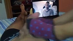 latina babe unlocks pleasure with feet and mouth