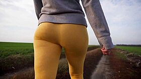 Voyeur Watches Women In Tight Yoga Pants Outdoors