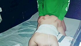 look at that asian chubby pregnant woman