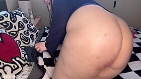 trying out my new spanking toys on my big ass