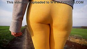 Voyeur Watches Women In Tight Yoga Pants Outdoors
