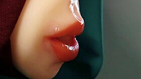 The hottest wet blowjob for a big cock