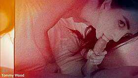 Teen Redhead Aria Carson Rims and Fucks Older Guy with Monster Cock