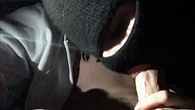 i'm so horny as she deepthroats my cock in the car, her big tits bouncing