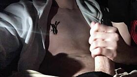 i'm so horny as she deepthroats my cock in the car, her big tits bouncing