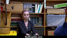 I dominate the tight teen pussy in the office for her freedom - myshopsex