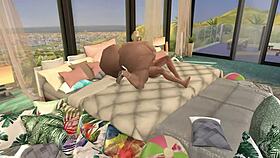 hot hooters 3 - banging the giant-titted resort owner in sims 4