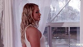 Cute blonde Harley King rides monster cock in hardcore fucking