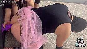 Mistress Irena Mur fucks her sissy bitch rough with strapon