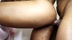 that bbc thrusts deep into her wet pussy at work