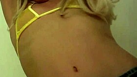 Pretty Blonde Babe In Pantyhose