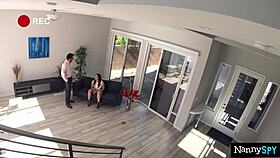 Nanny Caught With Toys Lets Boss Use Her Hole