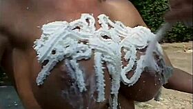 Titty mania volume 9 scene 3 features mature lesbian outdoor fun