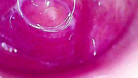 camera inside my creamy juicy pussy until i cum