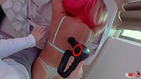 stepmom asked for a massage but instead had sex with her stepson and creampie in ass