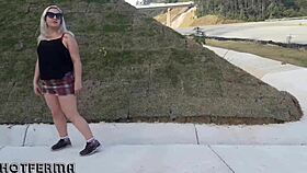 latina milf bent over for street sex