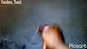 Oiled skinny amateur jerks off monster cock solo!