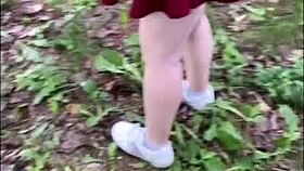 finally feeling olivia bay's big natural tits in public