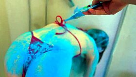 Exciting Color Splash Shower Sex With Tight Pussy And Monster Cock In Athens