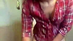 Watch this sexy petite milf tease with her panties and plump ass.