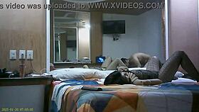 I fucked Latina girlfriend in bedroom, she said cum inside