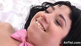 Flirty Lesbian Bombshells Fist Narrowed Pussies And Assholes!