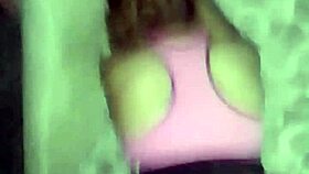 pov solo doggystyle with open blue thong